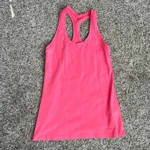 Lululemon Tank Top Bright Pink Racerback